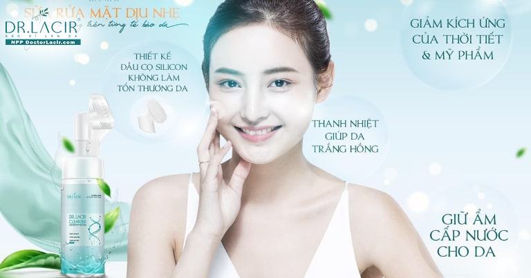 Sữa rửa mặt dịu nhẹ Dr.Lacir Cleanser cho làn da nhạy cảm